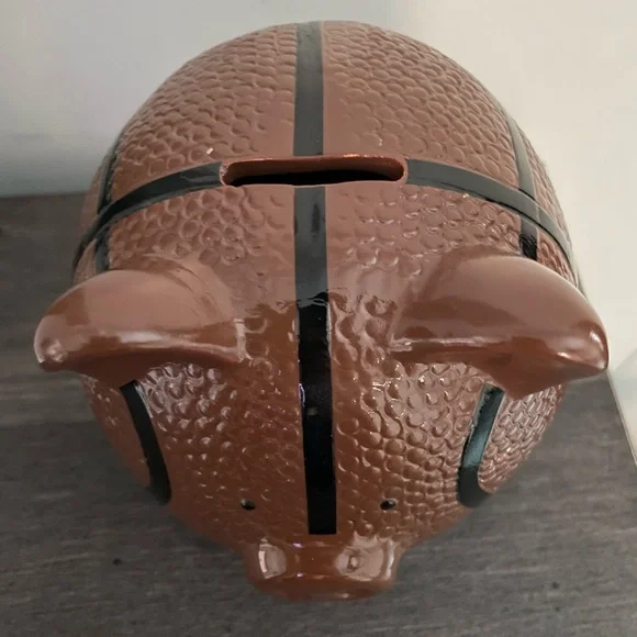 Ceramic Basketball Piggy Bank - Picture 2 of 7